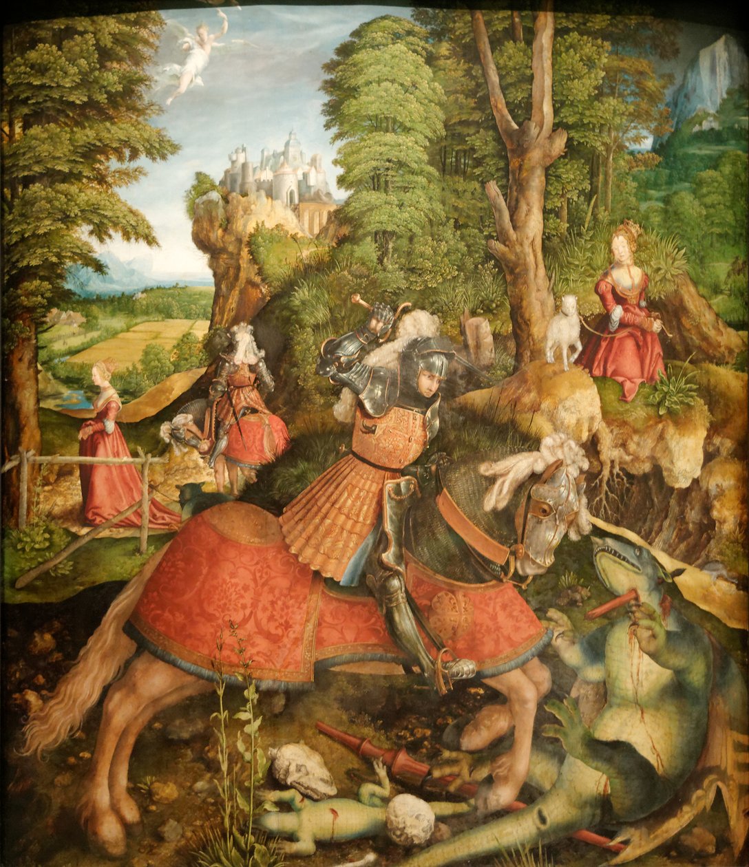 Saint George Fighting the Dragon by Leonhard Beck