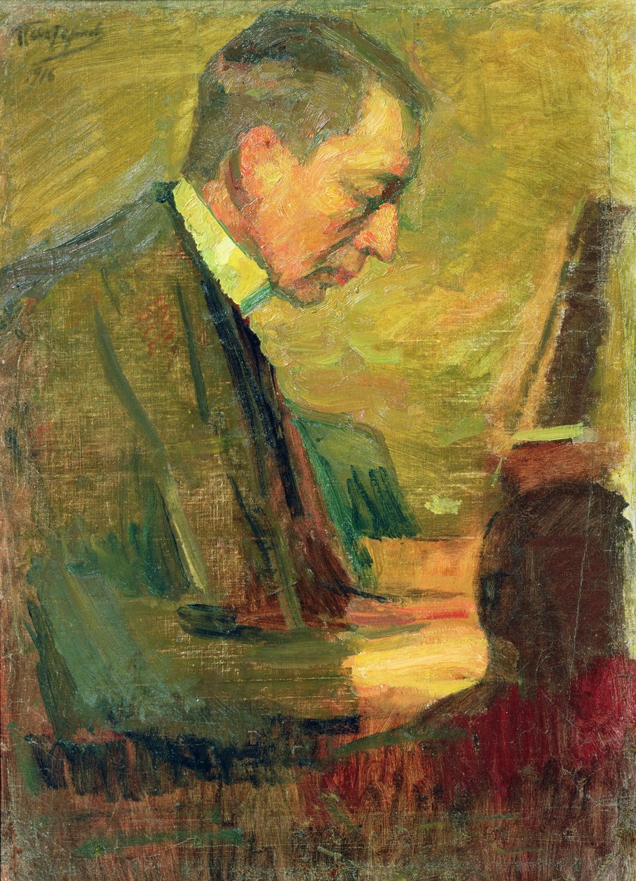 Portrait of Sergei Rakhmaninov by Leonid Osipovic Pasternak