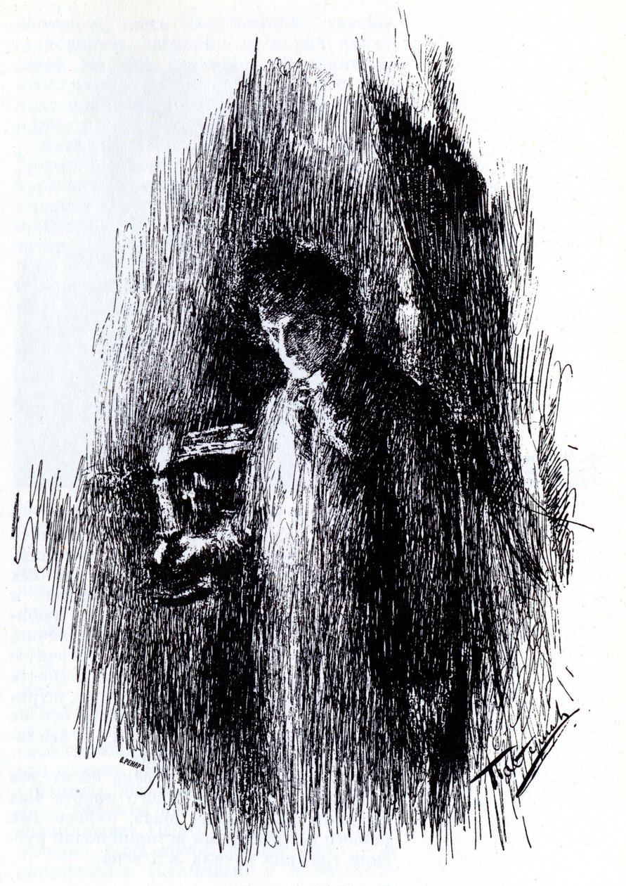 Illustration to drama The Masquerade by M. Lermontov, 1891 by Leonid Osipovic Pasternak