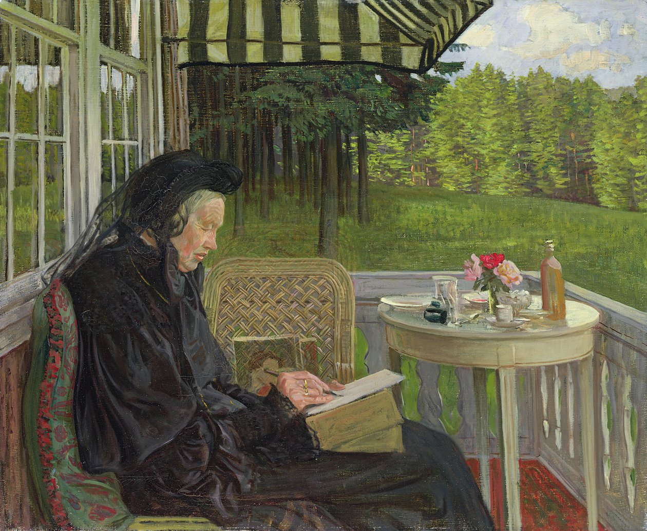 Sunny Evening by Leopold Karl Walter von Kalckreuth