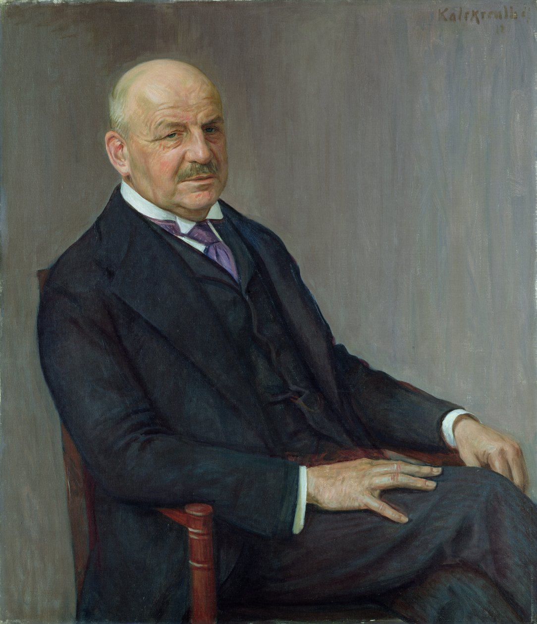 Portrait of Alfred Lichtwark by Leopold Karl Walter von Kalckreuth