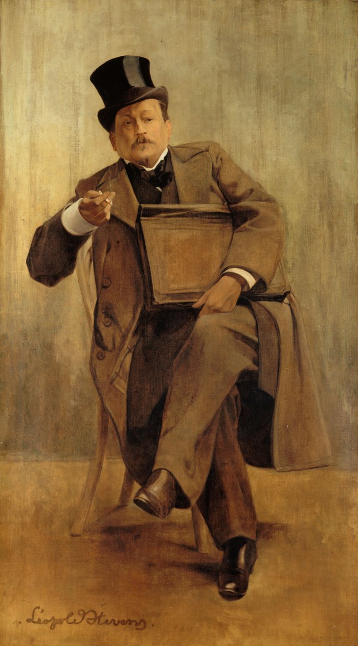 Portrait of Georges Courteline by Leopold Stevens