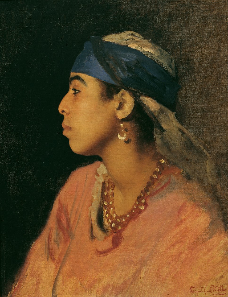 Egyptian Singer by Leopold Carl Muller