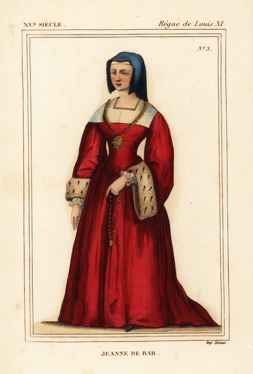 Jeanne de Bar, Only Daughter of Robert de Bar, Wife of Louis de Luxembourg by Leopold Massard