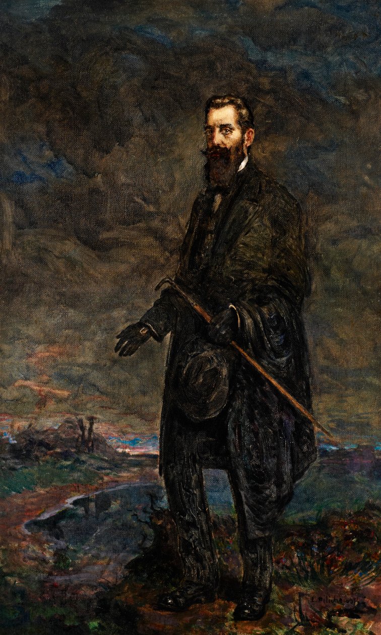Portrait of Theodor Herzl by Leopold Pilichowski