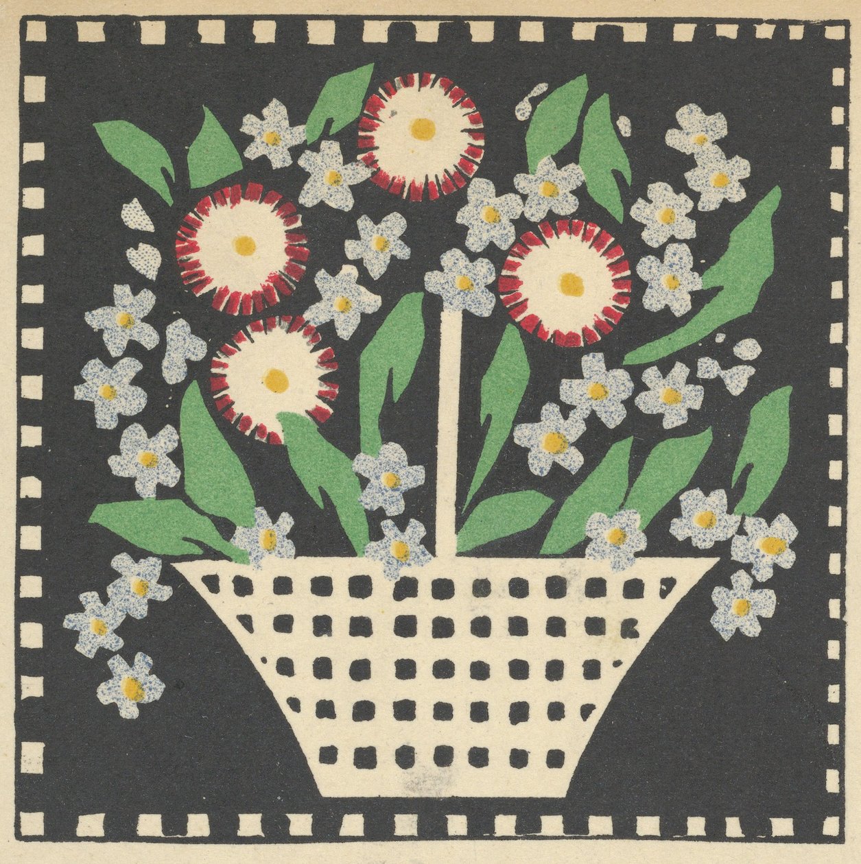 Basket of Flowers by Leopoldine Kolbe