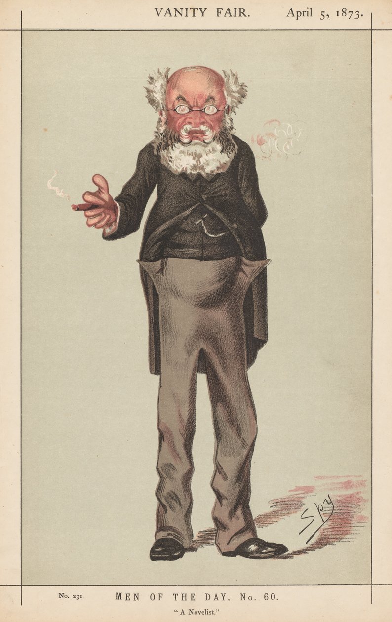 Vanity Fair: Men of the Day, No. 60, "A Novelist" by Leslie Matthew (Spy) Ward