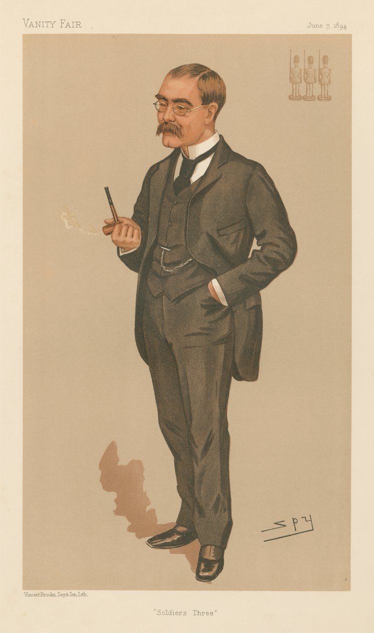Soldiers Three, Rudyard Kipling (Vanity Fair series) by Leslie Matthew Spy Ward