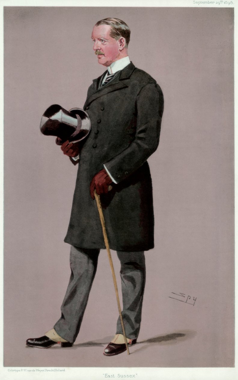 East Sussex, Colonel Brookfield, British soldier and politician, 1898 by Leslie Matthew Ward