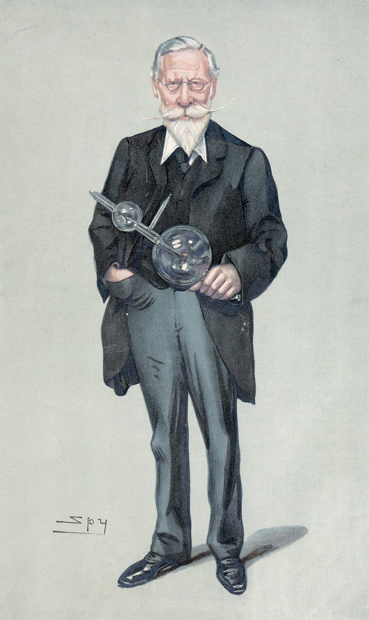Sir William Crookes, English physicist and chemist, c1900s by Leslie Matthew Ward