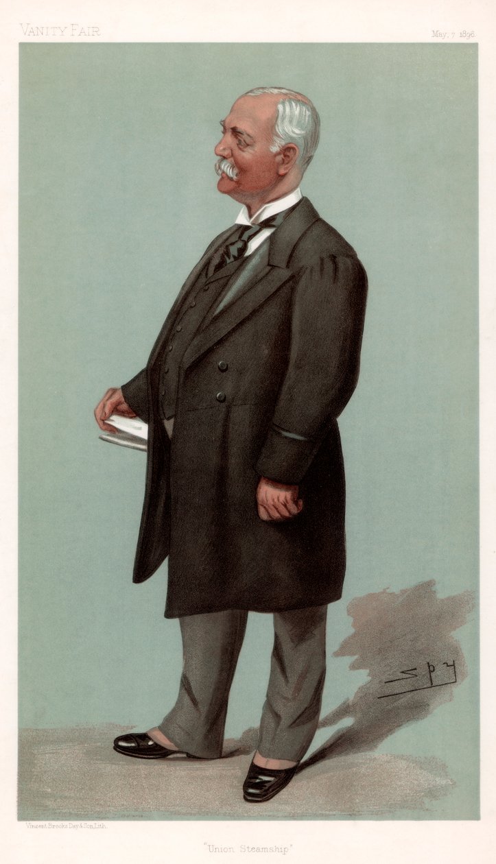 Union Steamship Sir Francis Henry Evans, British businessman and politician by Leslie Matthew Ward