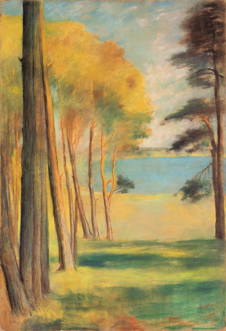 Havel Lake with Pines by Lesser Ury: Buy fine art prints