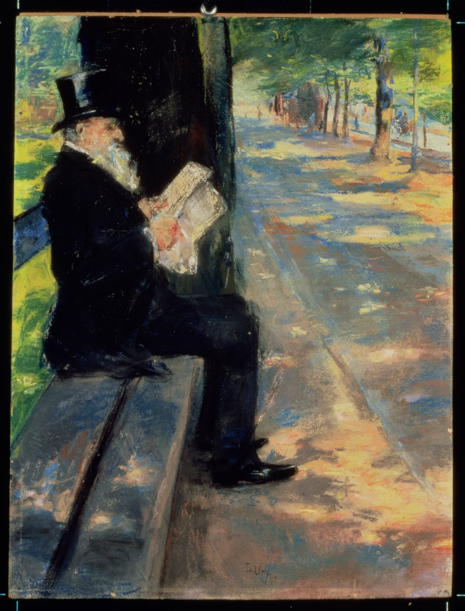 Gentleman in a Zoo by Lesser Ury