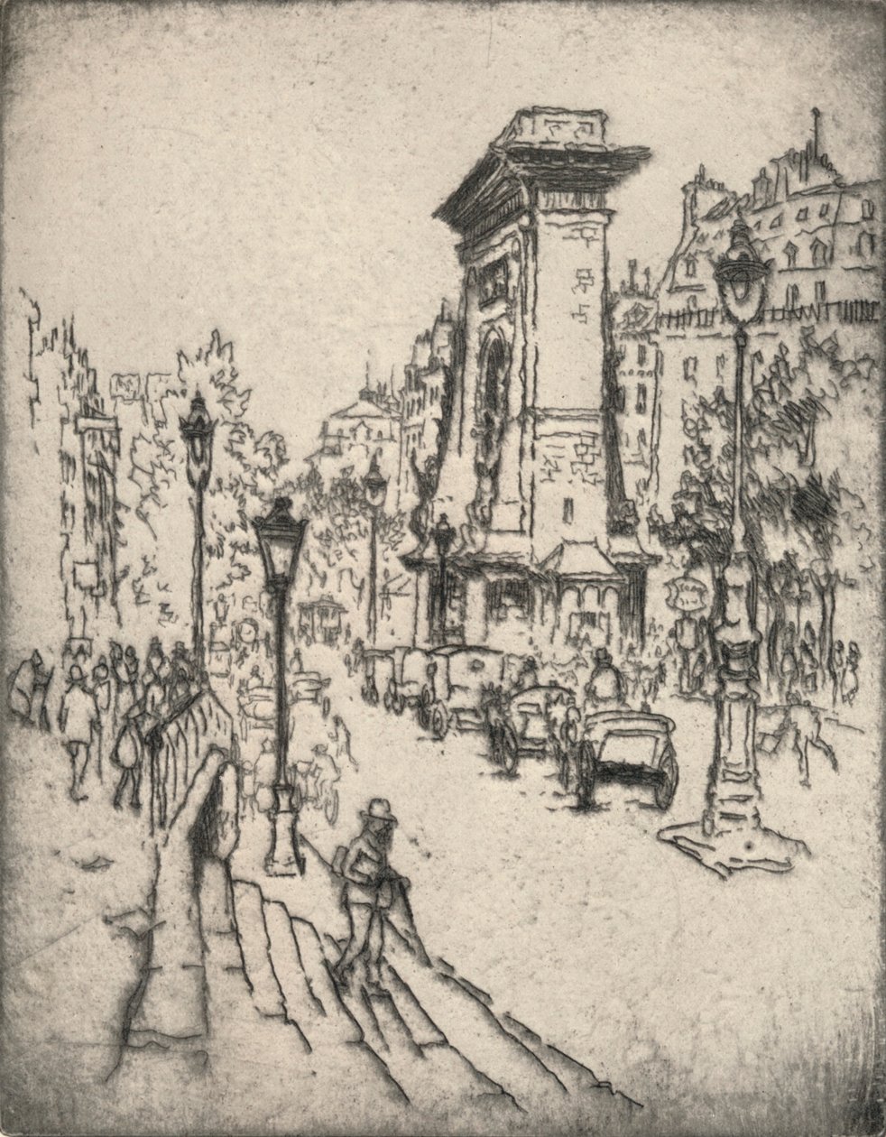 The Porte St Denis by Lester George Hornby
