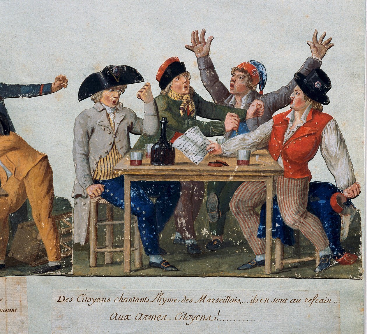 French Revolution: Citizens singing the anthem of Marseille by Lesueur Brothers