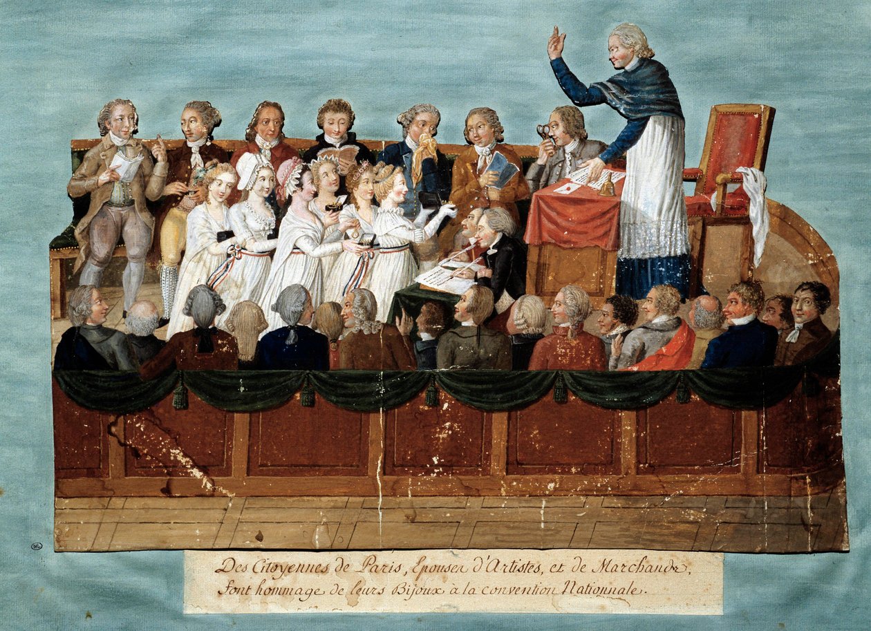 Citizens of Paris Offering Their Jewellery to the National Convention by Lesueur Brothers