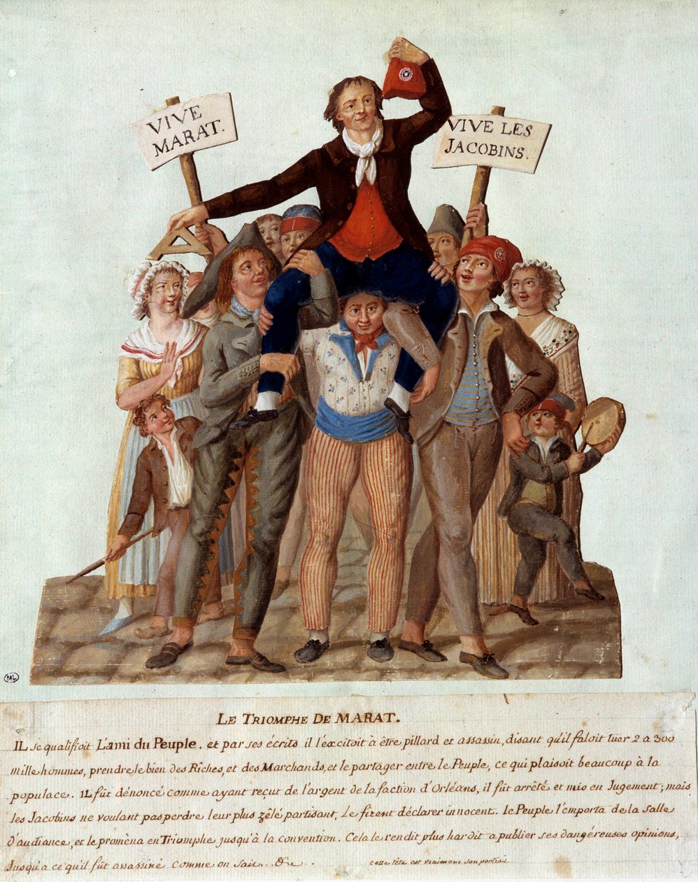 French Revolution: The Triumph of Marat by Lesueur Brothers