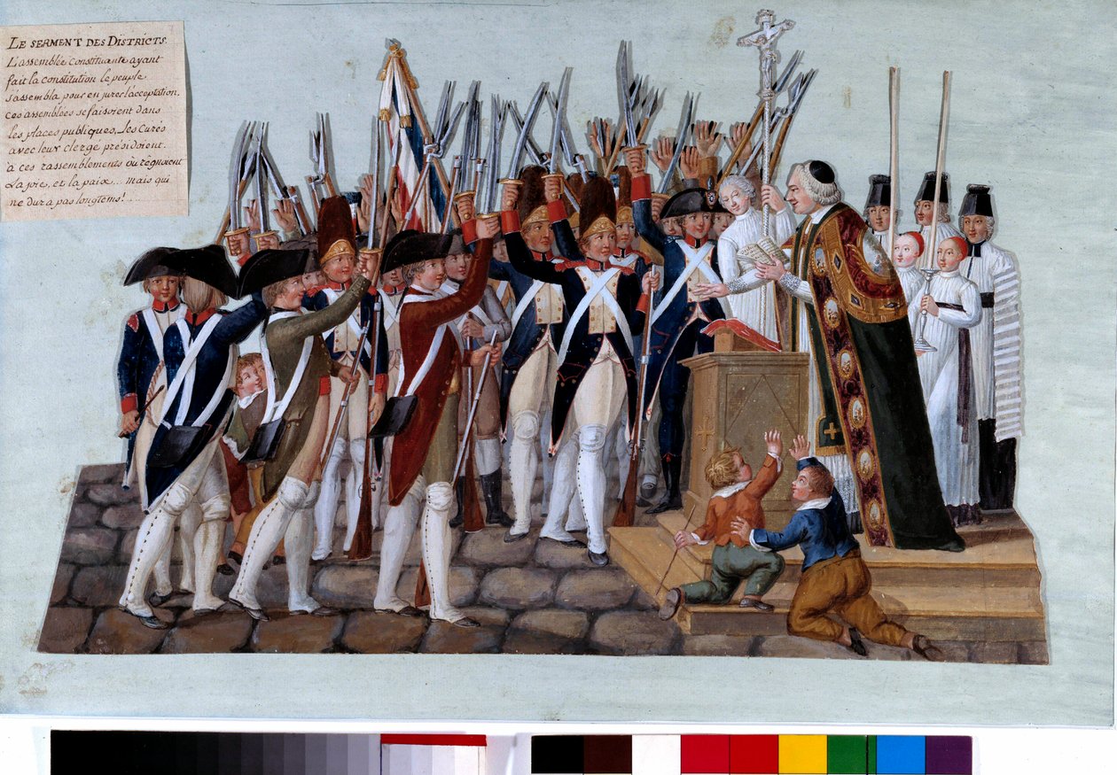 French Revolution: The Oath of the Districts by Lesueur Brothers