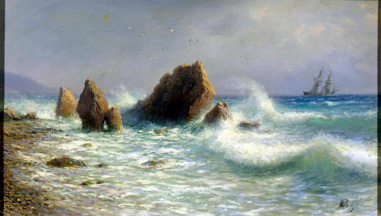 At the Livadia Shore by Lev Felixovich Lagorio