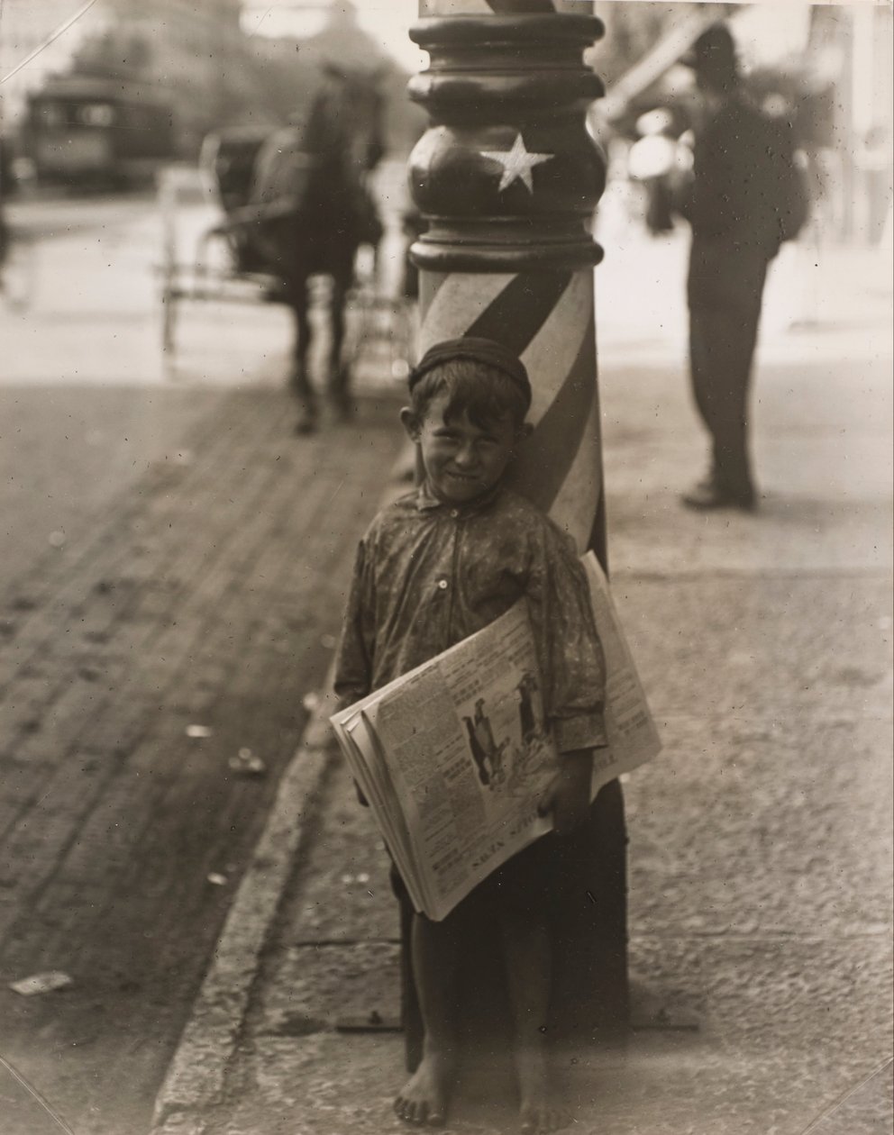 A Little Shaver, Indianapolis by Lewis Wickes Hine