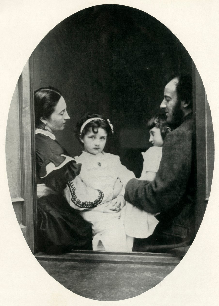 Effie Gray, John Everett Millais, and Their Daughters Effie and Mary by Lewis Carroll