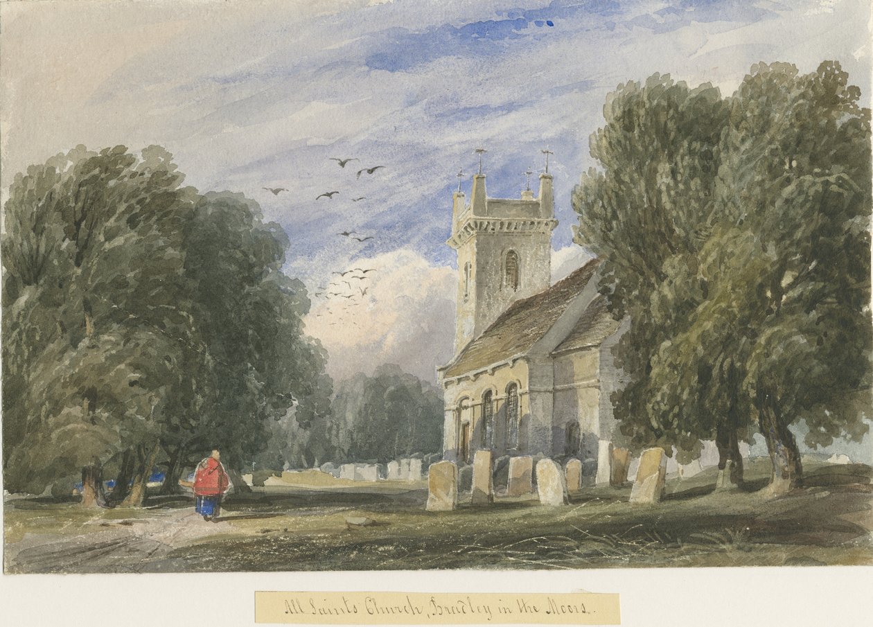 Bradley-in-the-Moors Church by Lewis John Wood