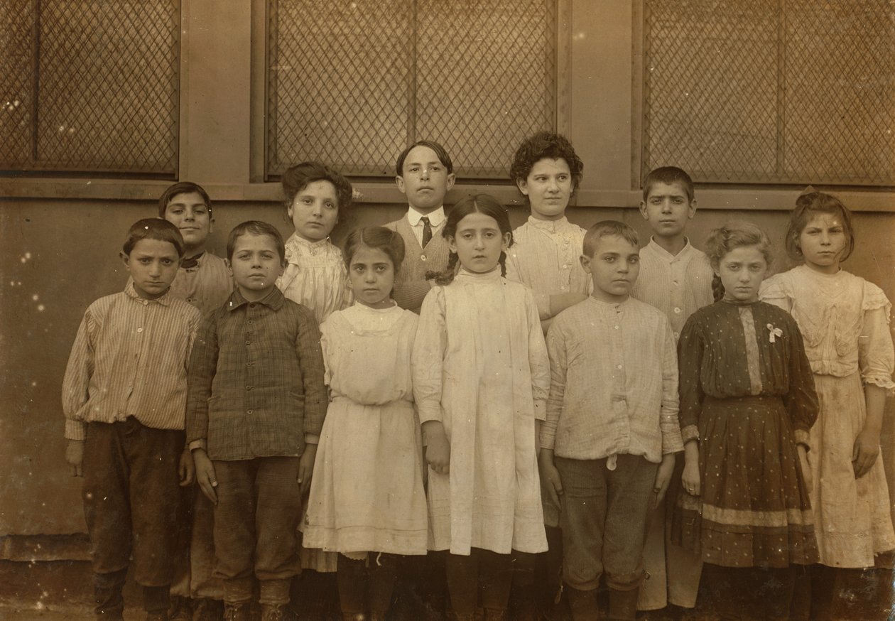Group of Immigrant Children at Washington School, Boston, Massachusetts by Lewis Wickes Hine