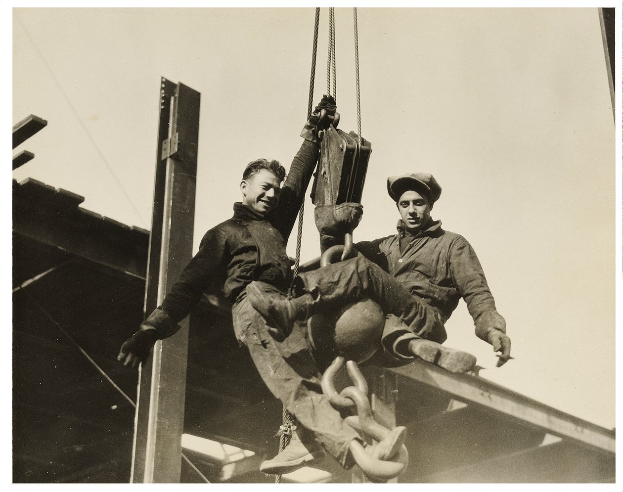 Construction workers empire state building, c.1930 by Lewis Wickes Hine