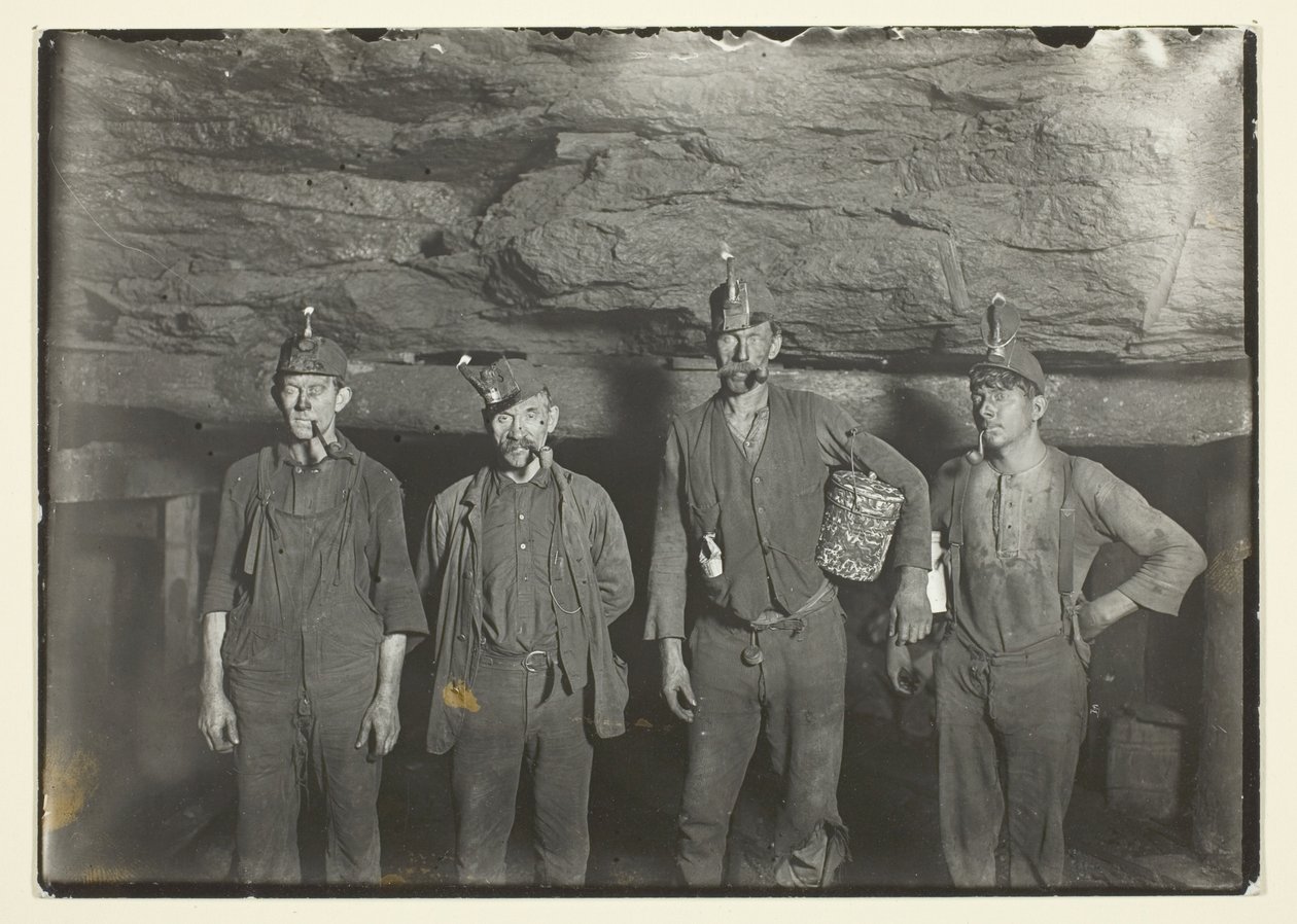 Deep Down In A West Virginia Coal Mine, Miners Going Home by Lewis Wickes Hine