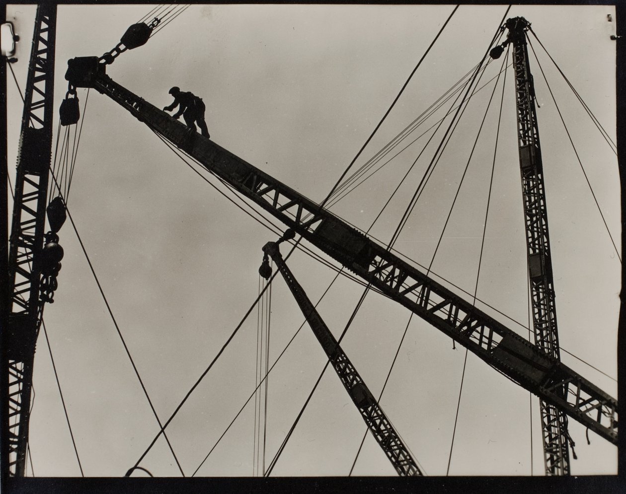 Derrick Worker on the Empire State Building by Lewis Wickes Hine