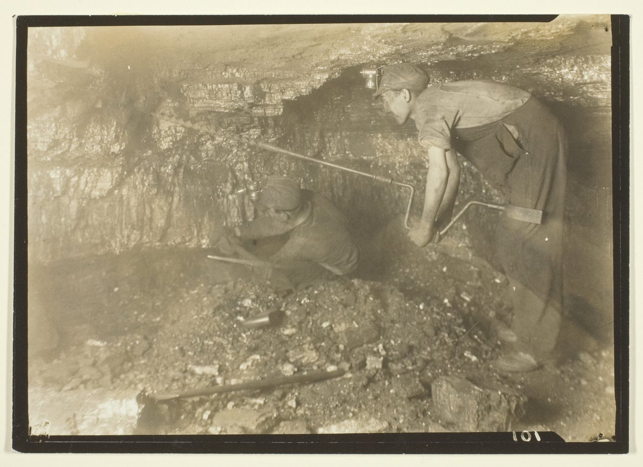 Drilling For A Shot: Old-Fashioned Way Of Mining Coal by Lewis Wickes Hine