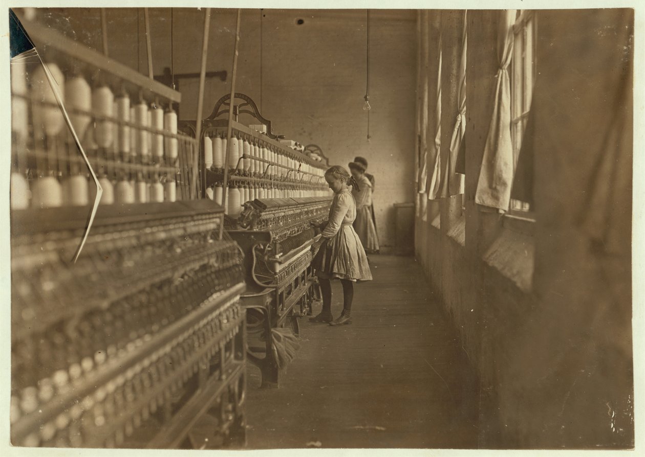 Hattie Hunter, a Spinner in Lancaster Cotton Mills, South Carolina Where She