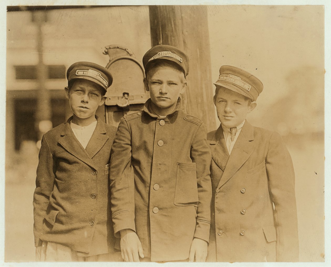 Messenger Boys in Jacksonville, Florida, 1913 by Lewis Wickes Hine