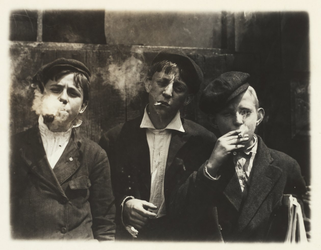 Newsies at Skeeter Branch, St. Louis, Missouri, 11:00 a.m. by Lewis Wickes Hine