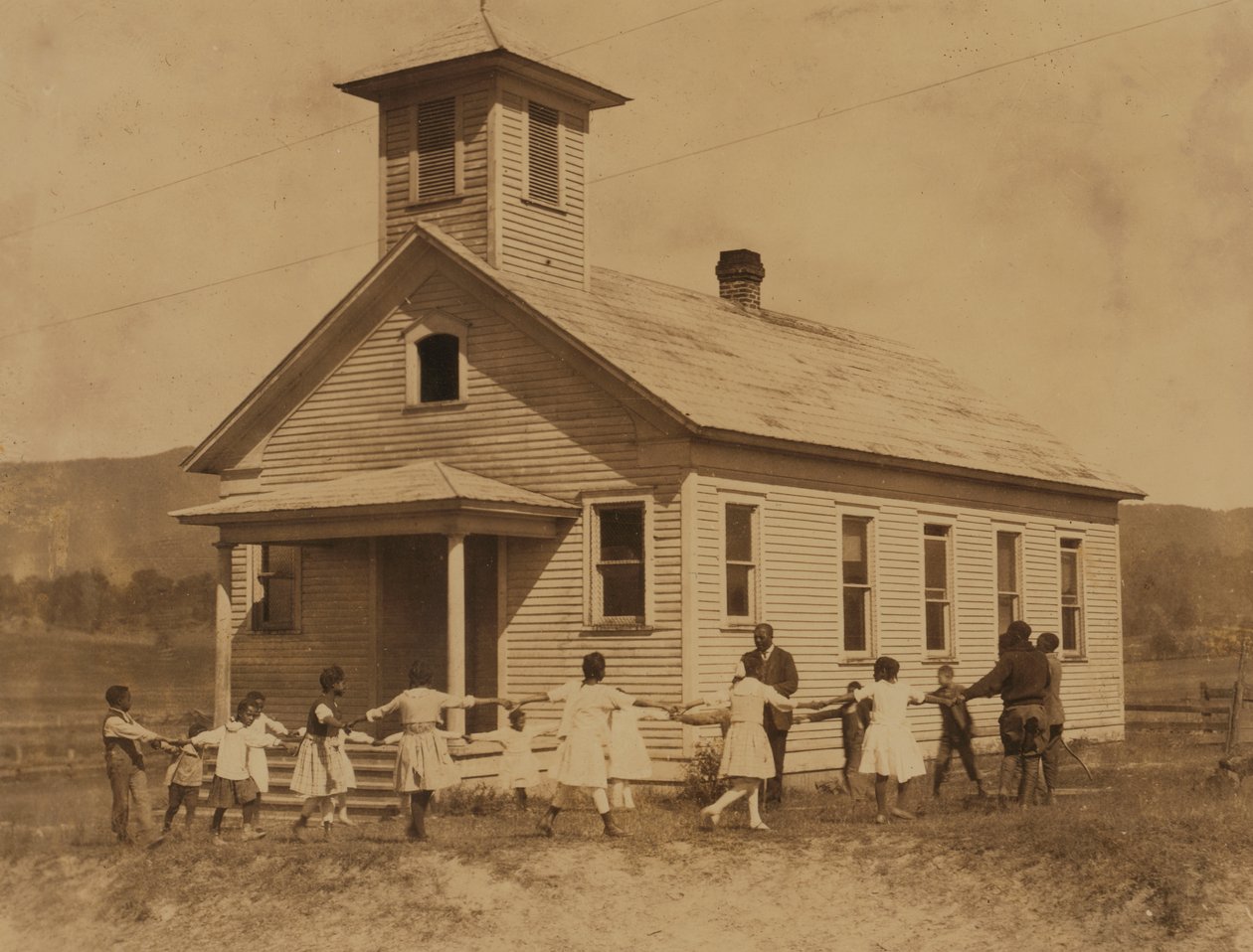Pleasant Green School--One-Room Colored School Near Marlinton, W. Va. 1921 by Lewis Wickes Hine