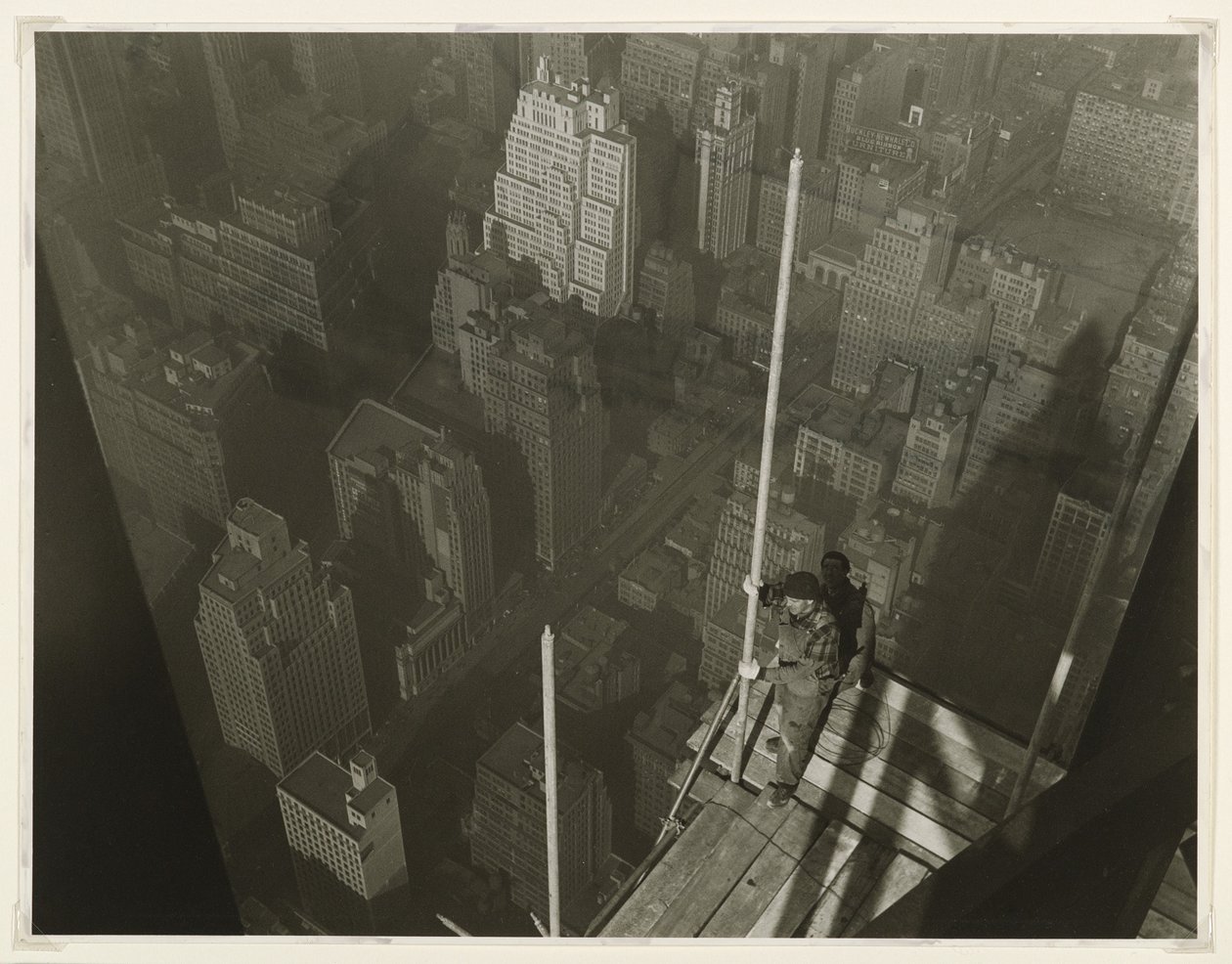 Raising the Mast, Empire State Building, 1931 by Lewis Wickes Hine