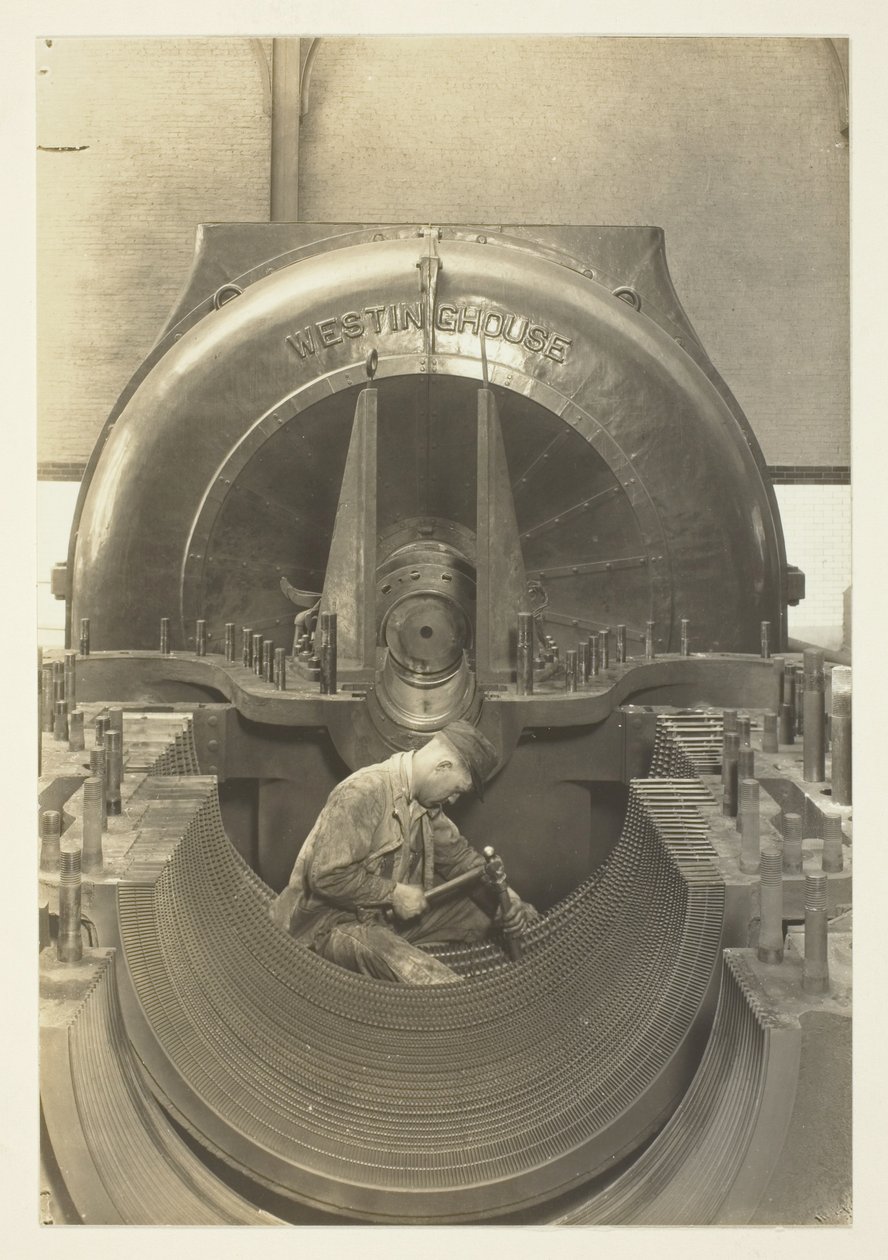 The Turbine, Power-House, New York City by Lewis Wickes Hine