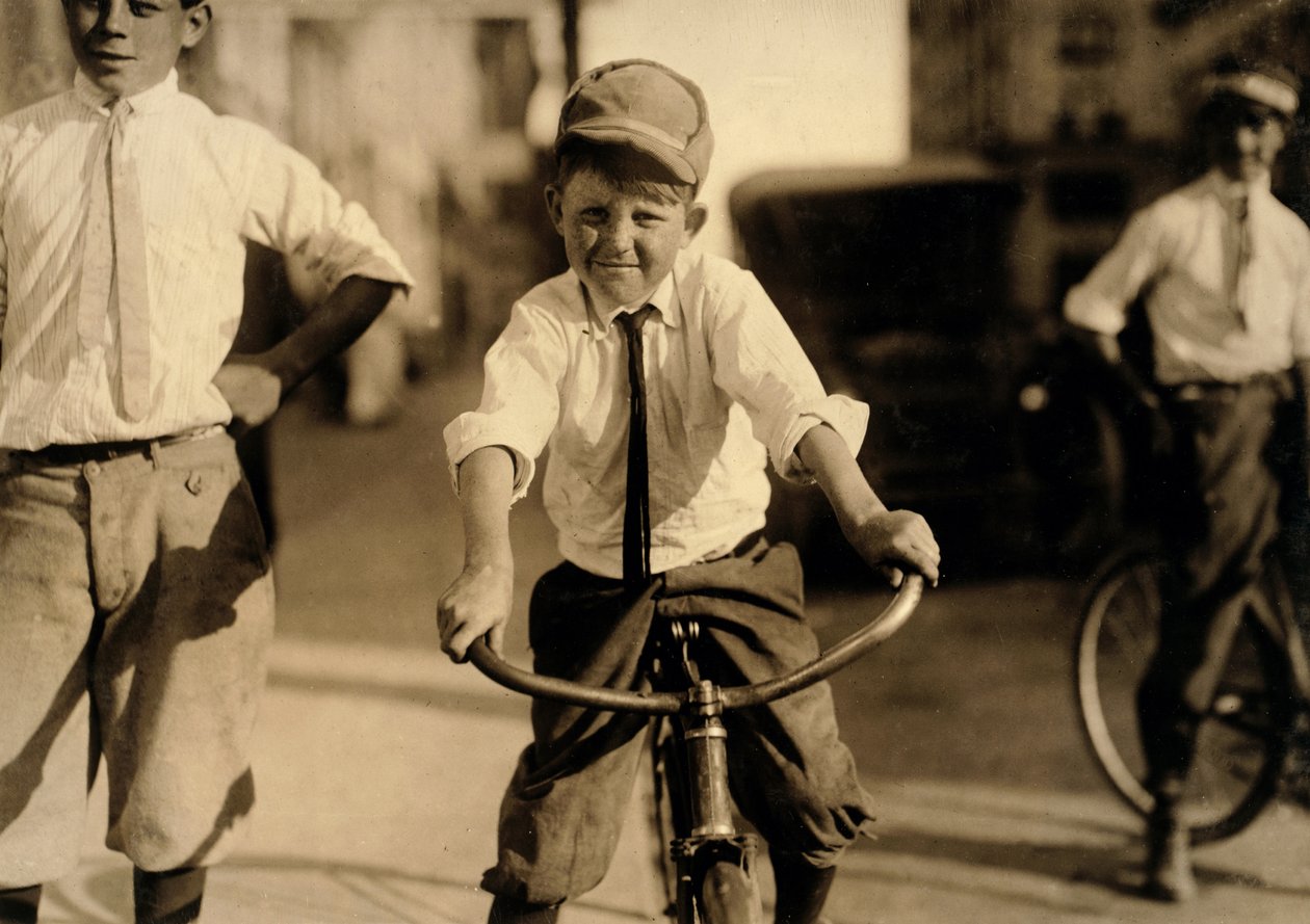 Western Union messenger boys, Houston, Texas by Lewis Wickes Hine