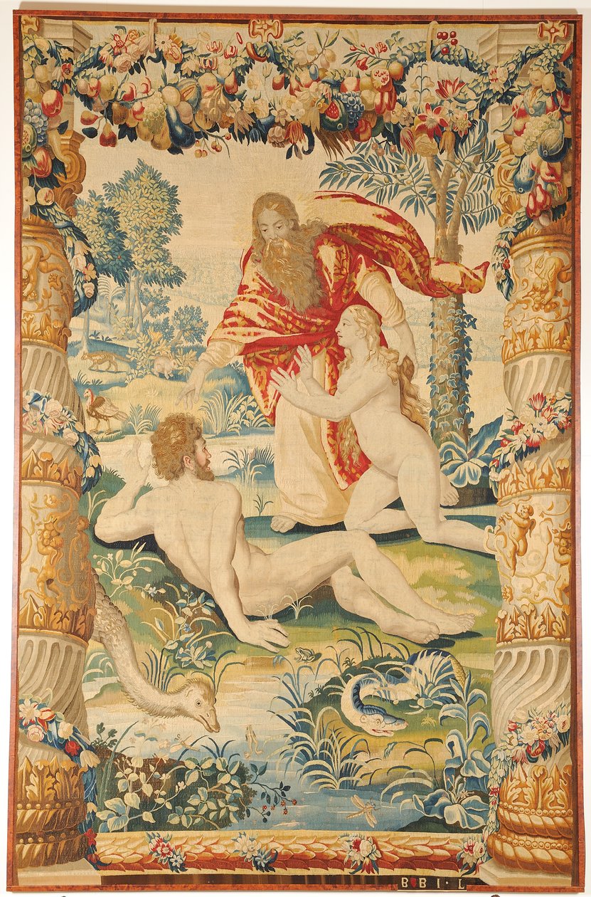 Adam and Eve Tapestry, c. 1650-1660 by Leyniers Workshop