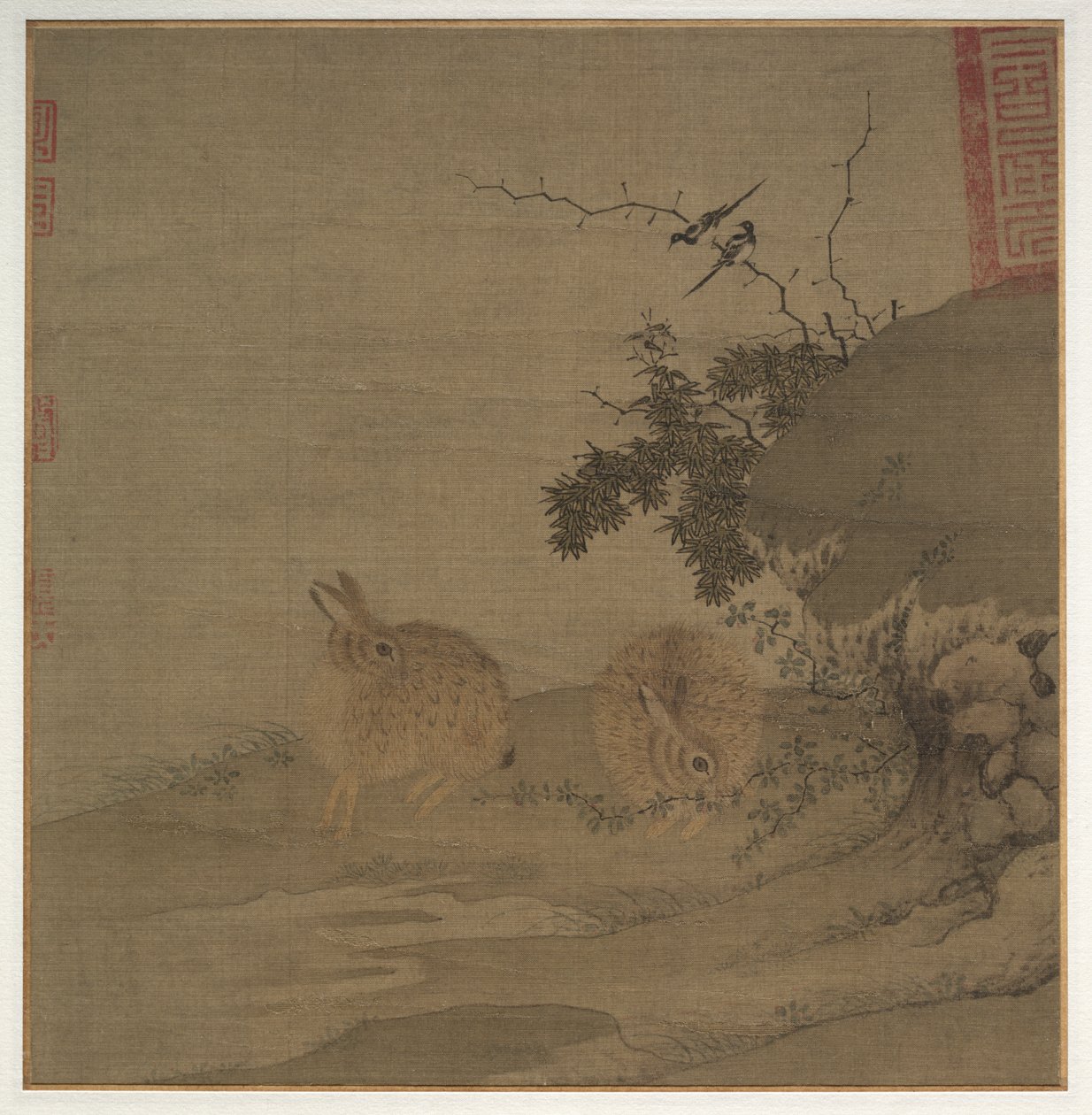 Magpies and Wild Rabbits by Li Yong