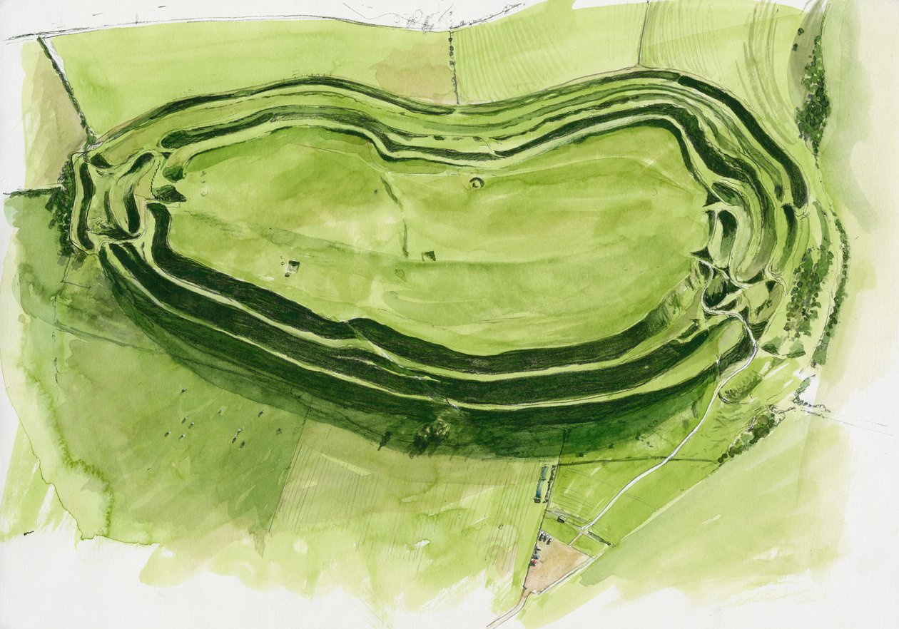 Remains of Maiden Castle by Liam Wales