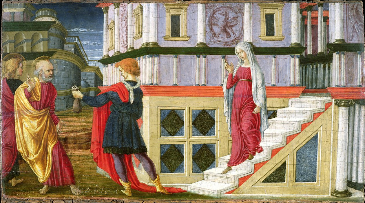 Simon Magus Offering St. Peter Money by Liberale da Verona