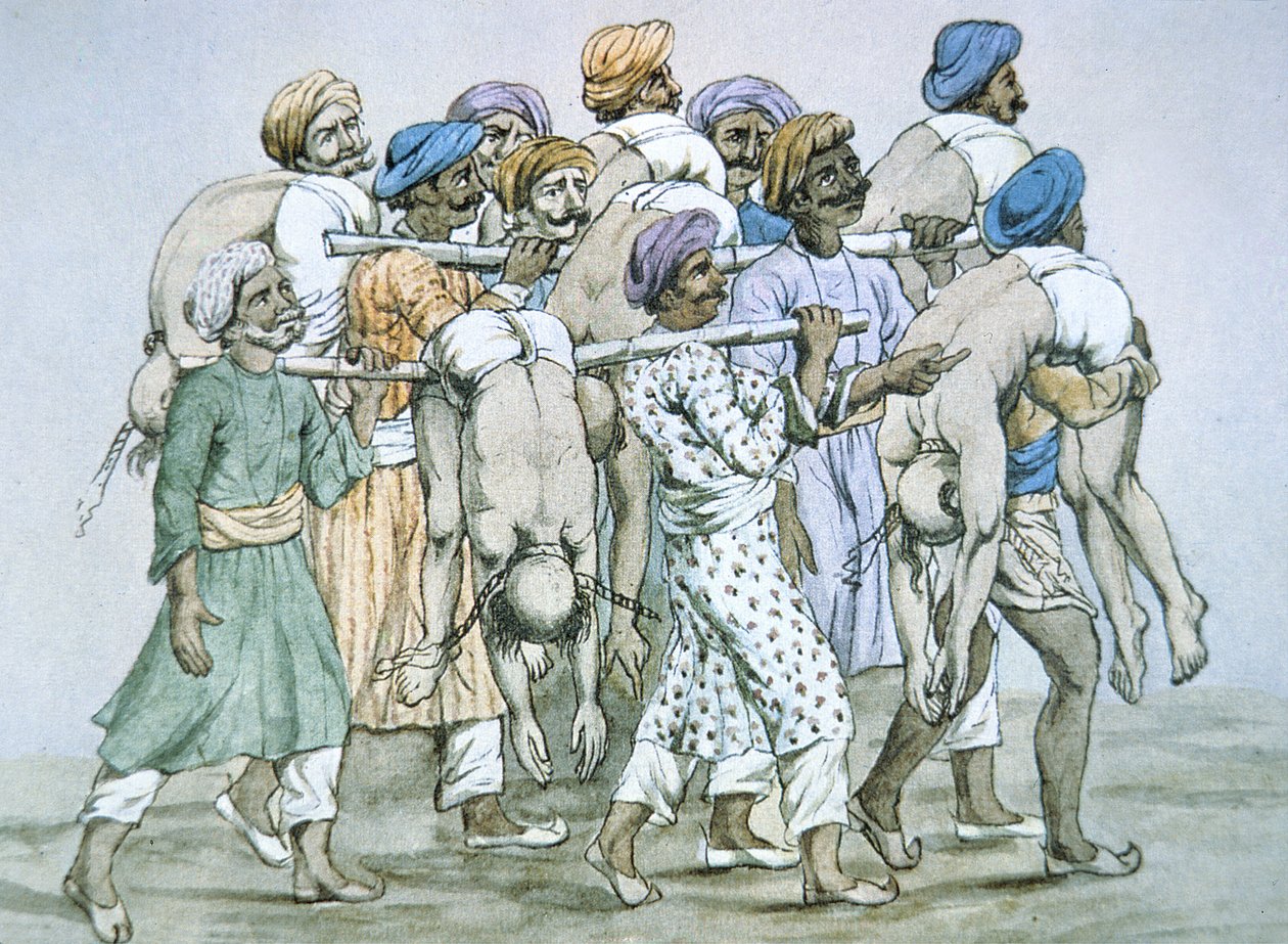 A Group of Thugs and Their Victims by Unbekannt Unbekannt