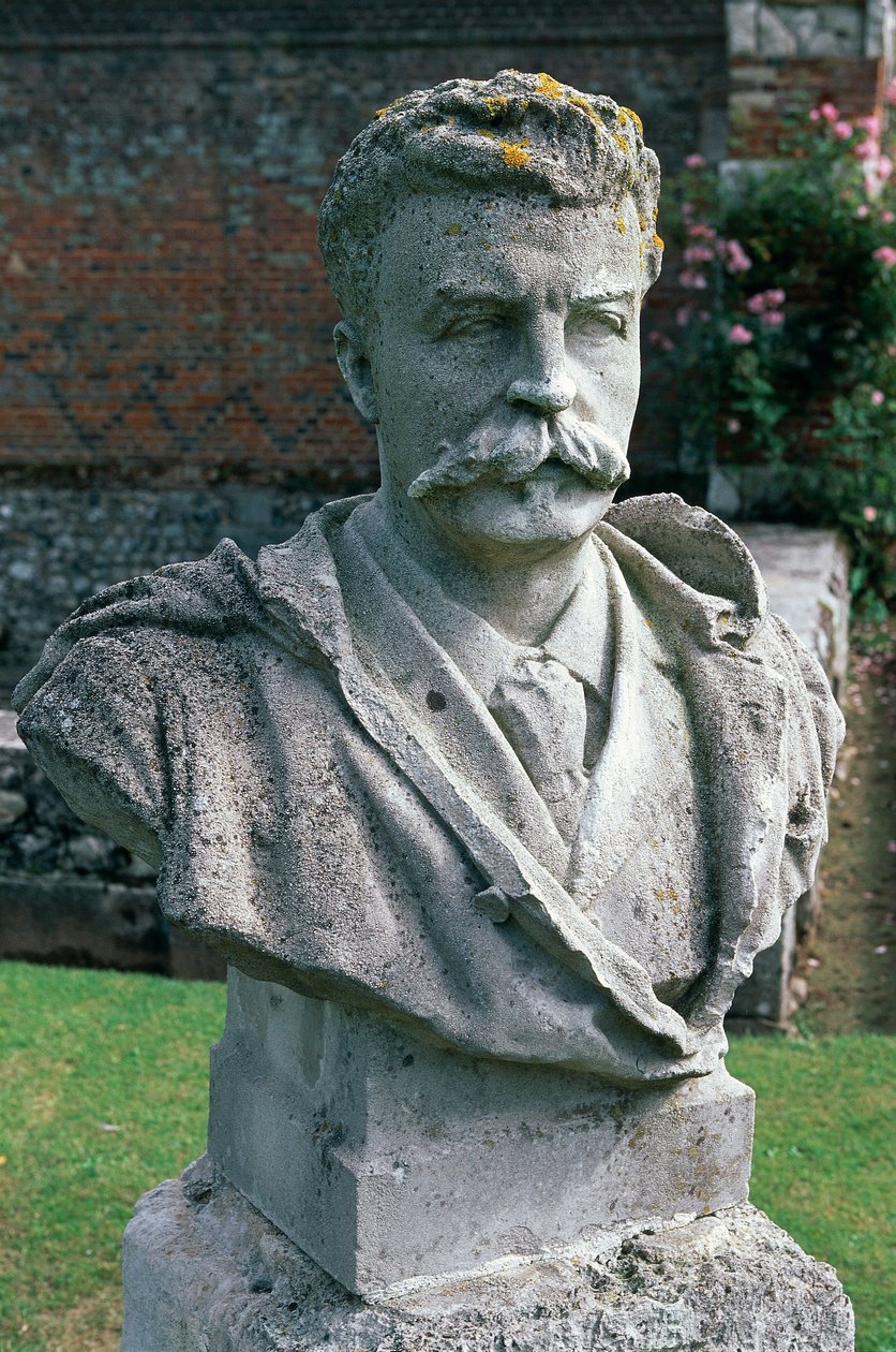 Bust of Guy De Maupassant, garden of the Castle of Miromesnil, France, Upper Normandy by Unbekannt Unbekannt