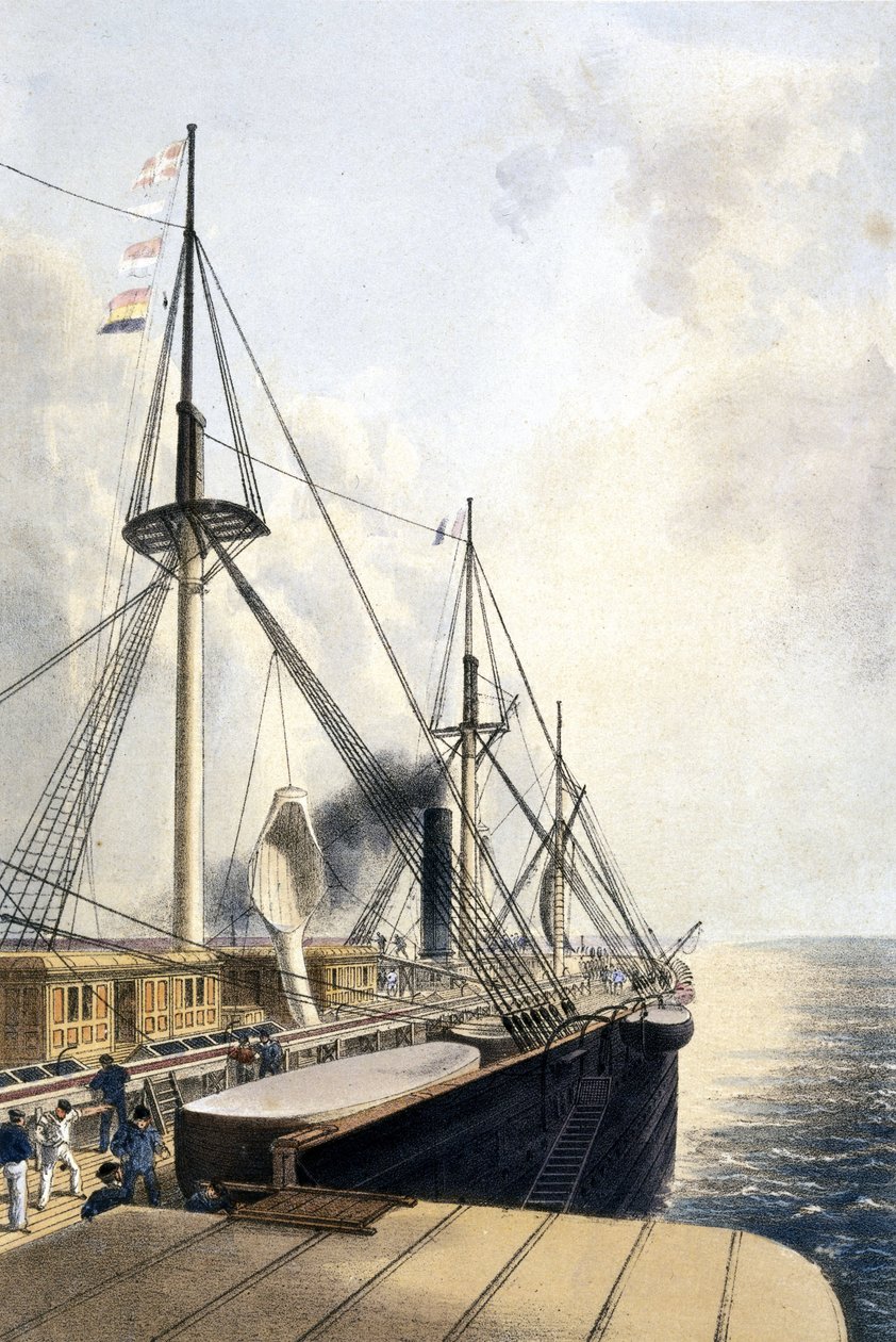 Cable Laying Port-side view of the 