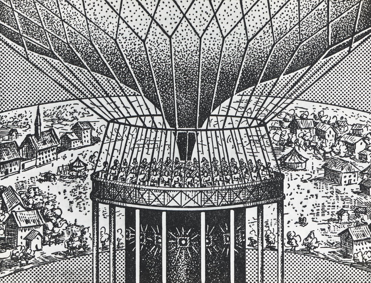 Cineorama by Raoul Grimoin-Sanson, circular projection system ancestor of Cinerama by Unbekannt Unbekannt