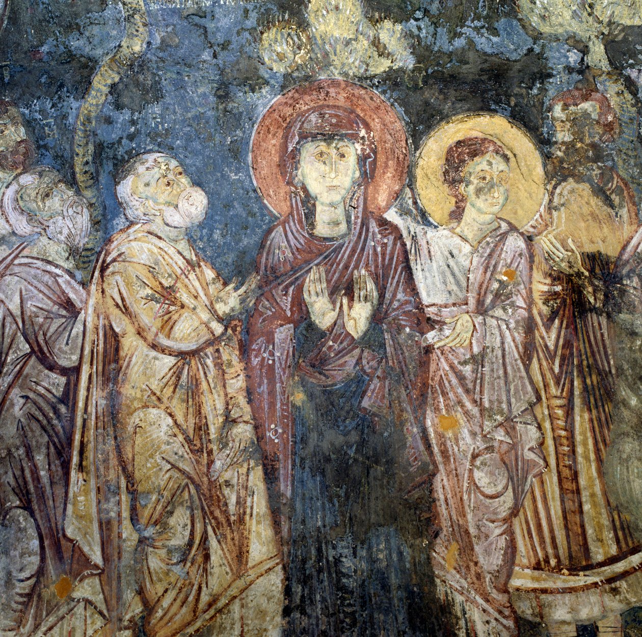 Frescoes in Church in Alikampos, Crete, Greece by Unbekannt Unbekannt