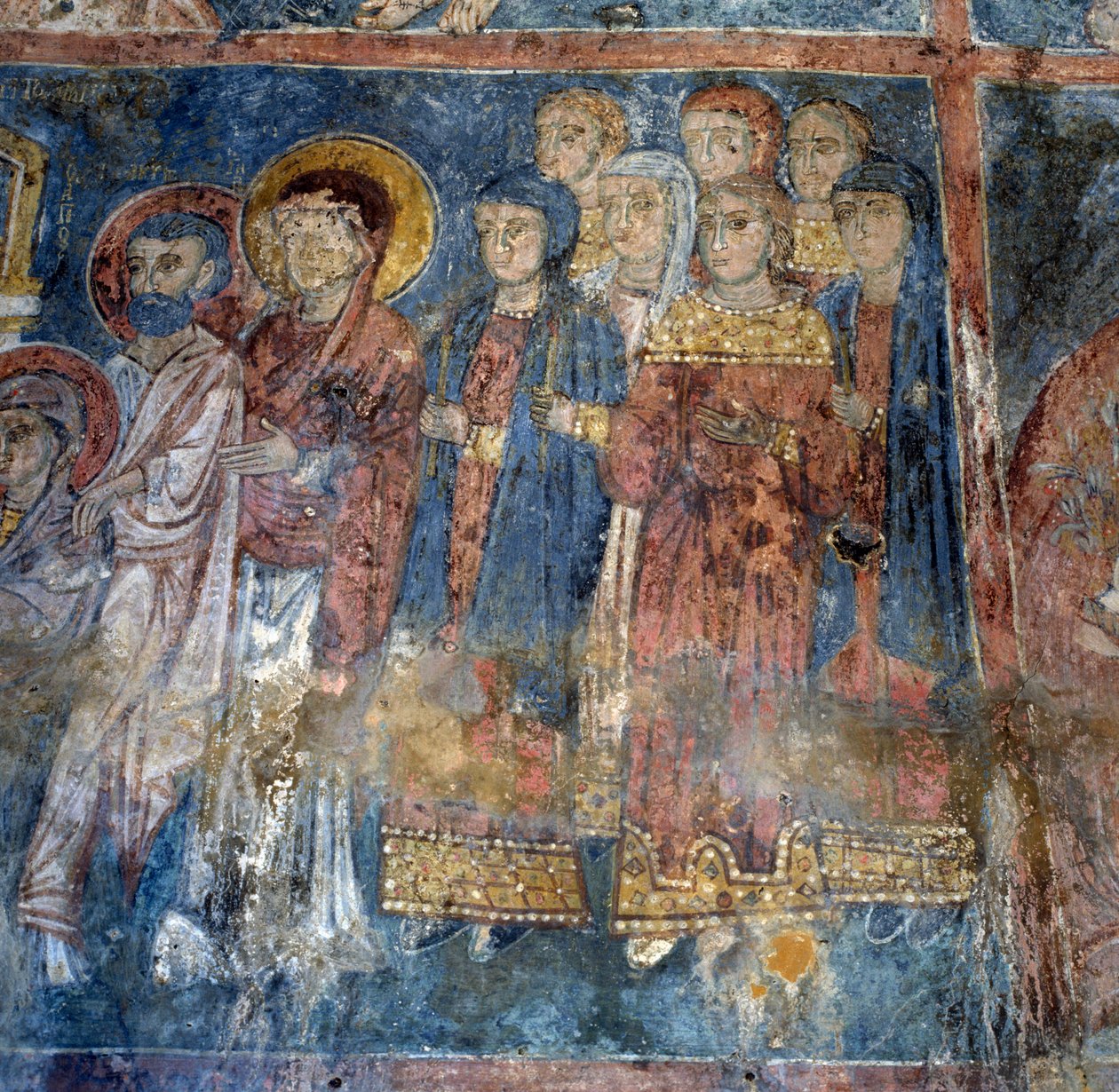 Frescoes in Church in Alikampos, Crete, Greece by Unbekannt Unbekannt