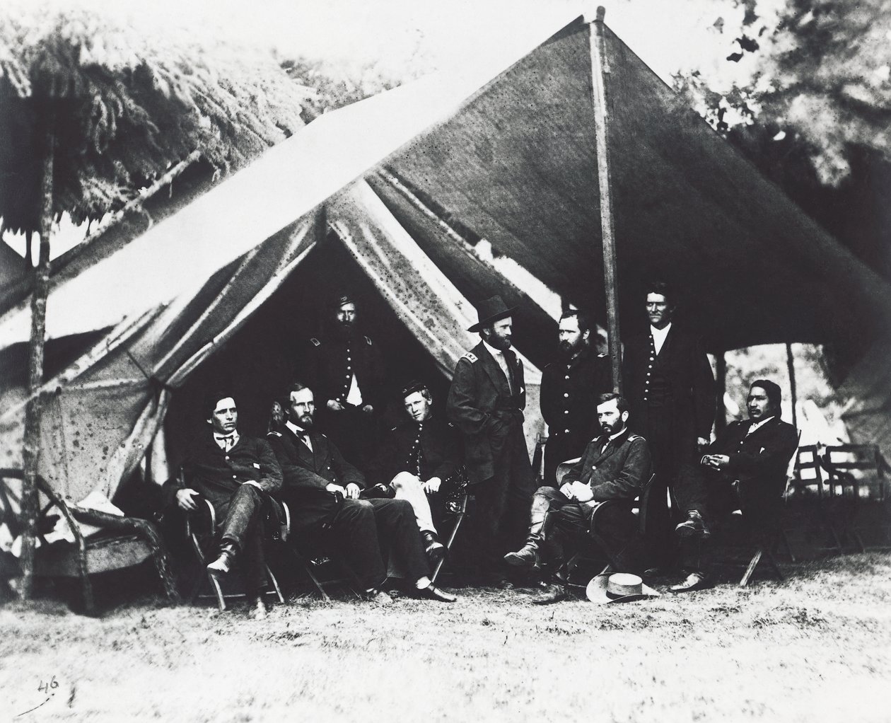 General Ulysses Grant and His Staff at City Point, Summer 1864, American Civil War, USA by Unbekannt Unbekannt