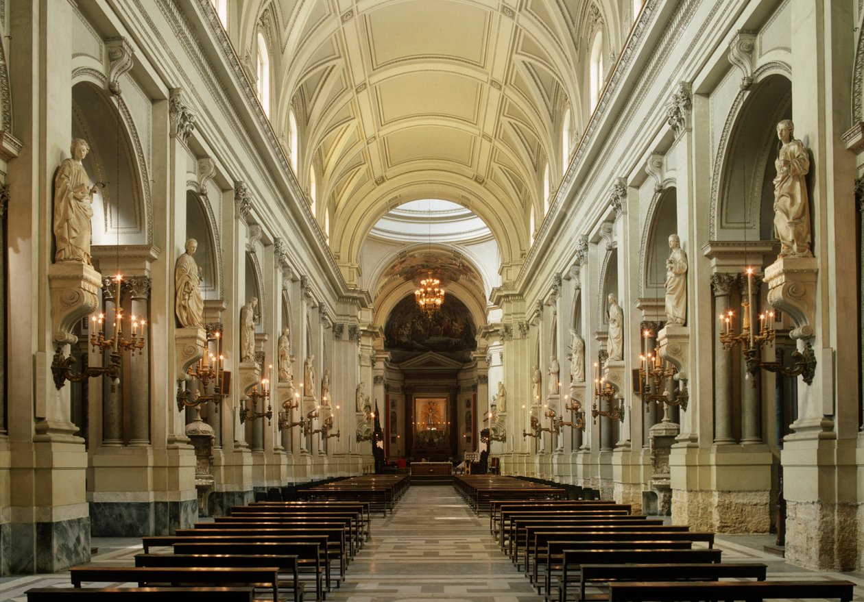 Palermo Cathedral, Interior, Nave by Unbekannt Unbekannt